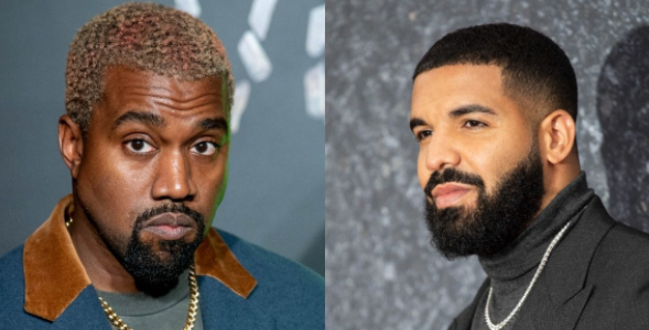 Kanye West(left) and Drake(right)