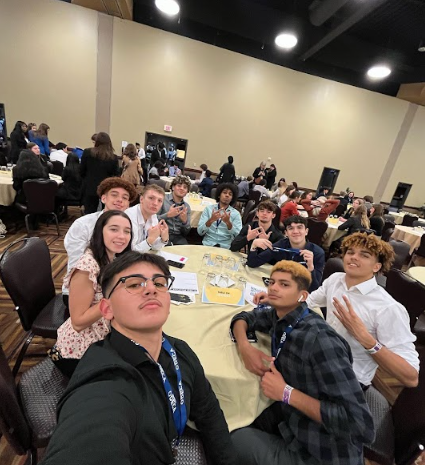 Students in DECA attend a conference in the Wisconsin Dells.