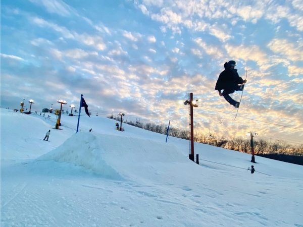 Students have fun at The Rock for Skiing and Snowboarding