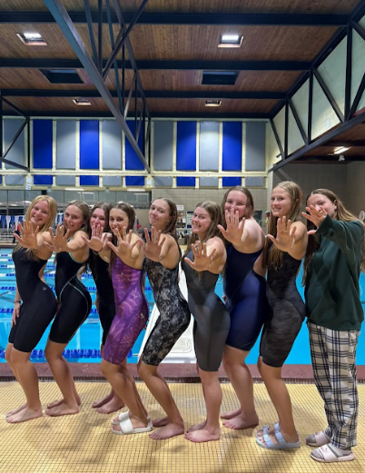 Girls Swimming Making their way Through the Season