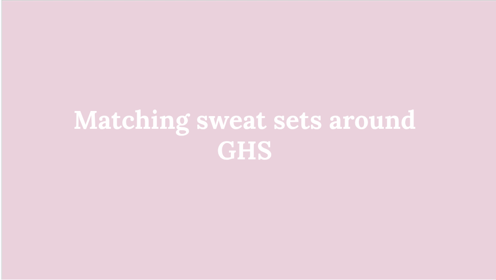 Sweat Sets Around GHS